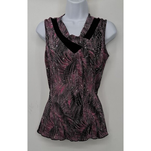 Vintage y2k Babydoll Top‎ Small Red Black Floral Cottagecore embed  Speechless - Picture 10 of 10